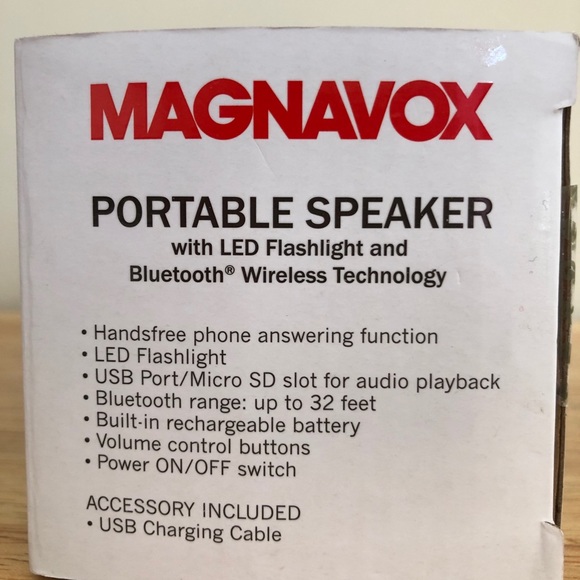 Magnavox Portable Speaker with Bluetooth - Picture 3 of 6